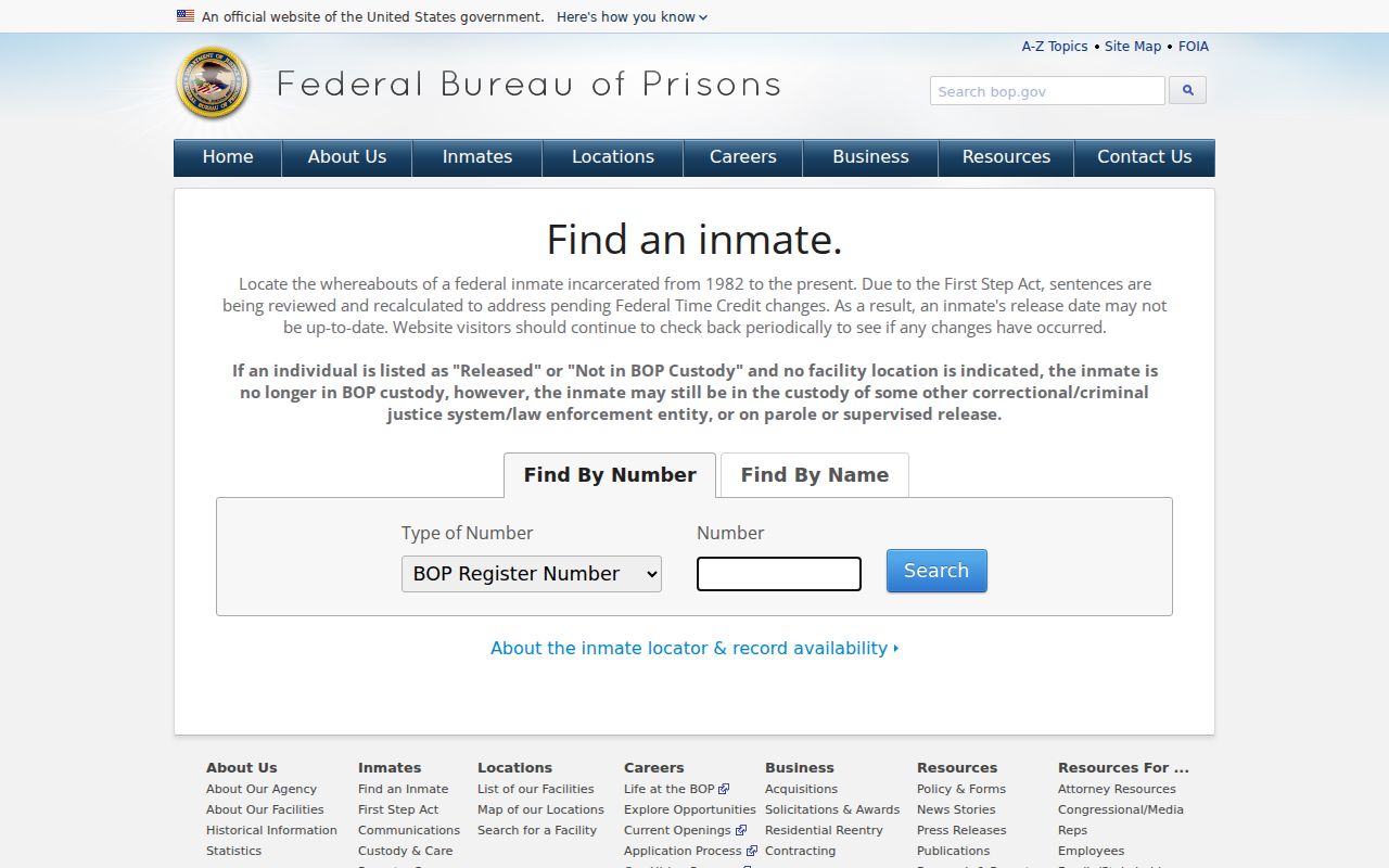Federal inmate locator for Laurel County criminal history research