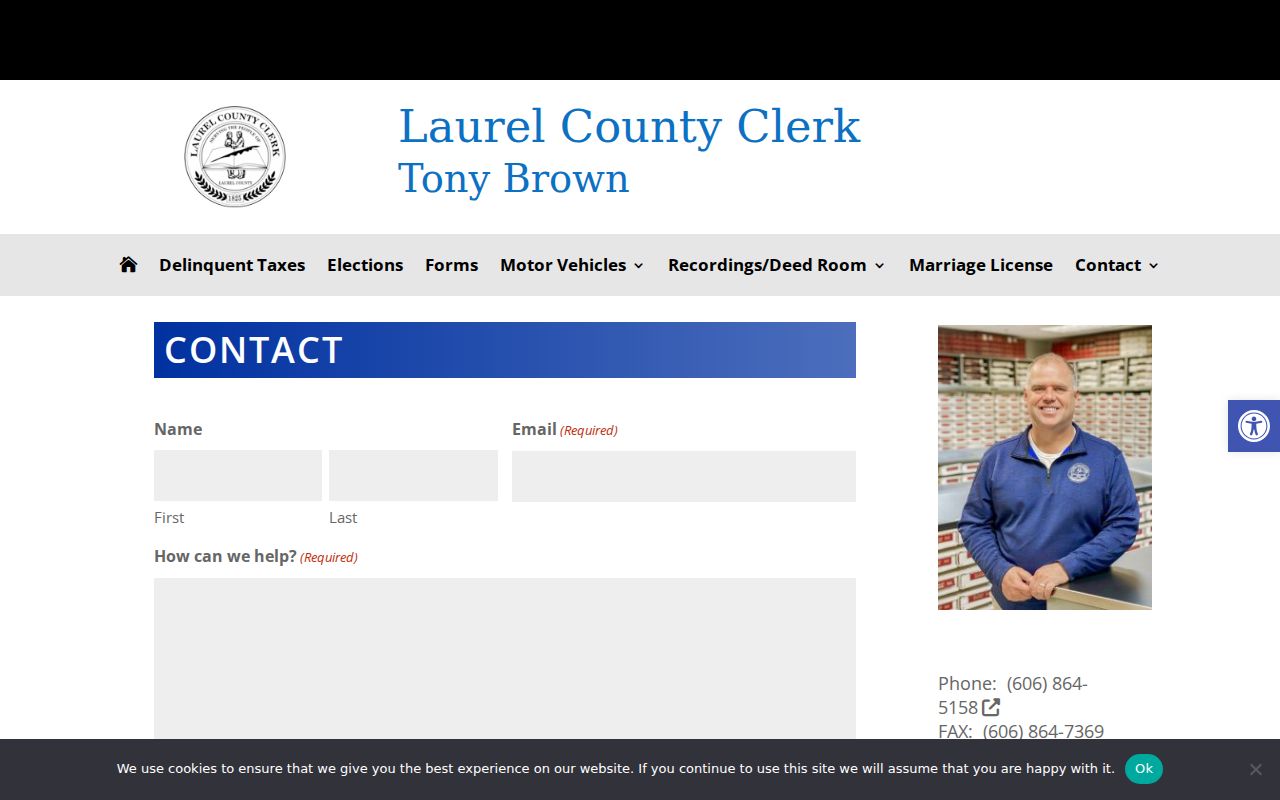 Laurel County open records contacts for criminal record routing